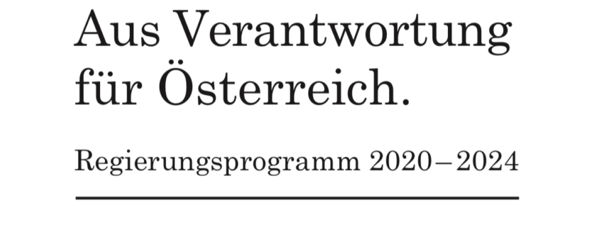 Türkis-Grünes Regierungsprogram